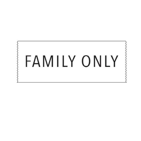 Printed Chart Tape - Family Only